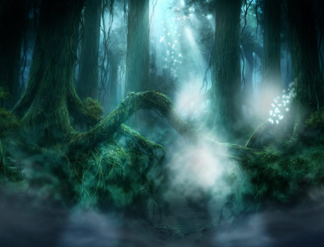 mystiska skogen bakgrund web